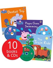 Peppa Pig 10 Story Books Set Collection With Cds (Red Bag) product image