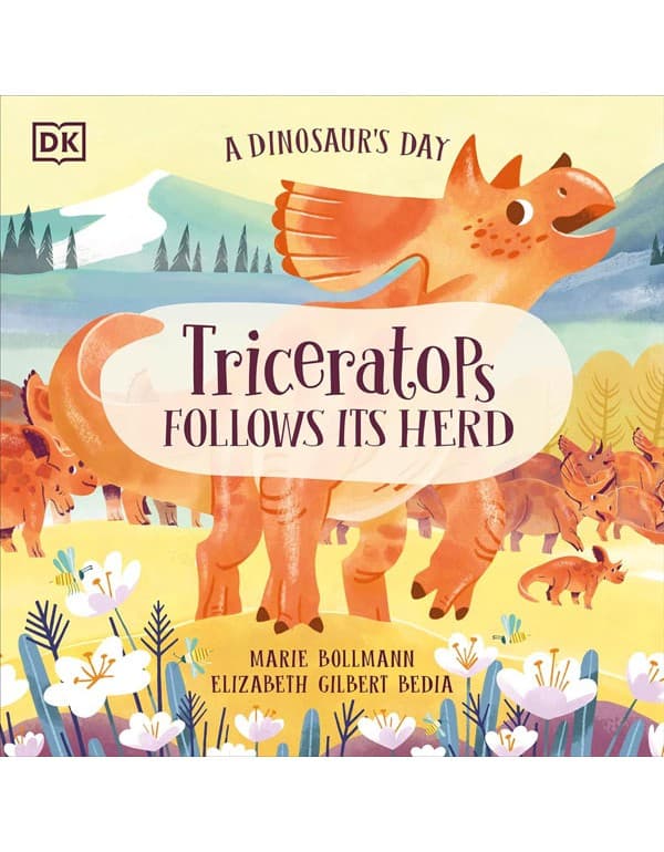 A Dinosaur'S Day: Triceratops Follows Its Herd