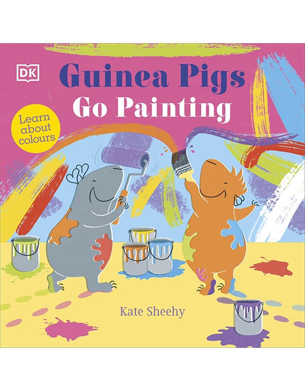 Guinea Pigs Go Painting: Learn About Colours