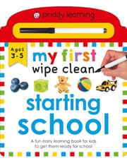 Priddy Learning: My First Wipe Clean Starting School product image