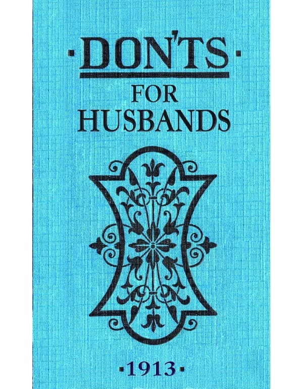 Don'ts for Husbands