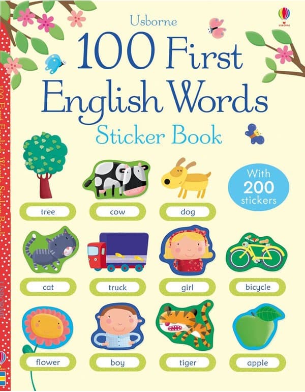 100 First English Words Sticker Book