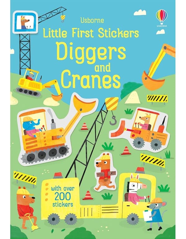 Little First Stickers Diggers And Cranes