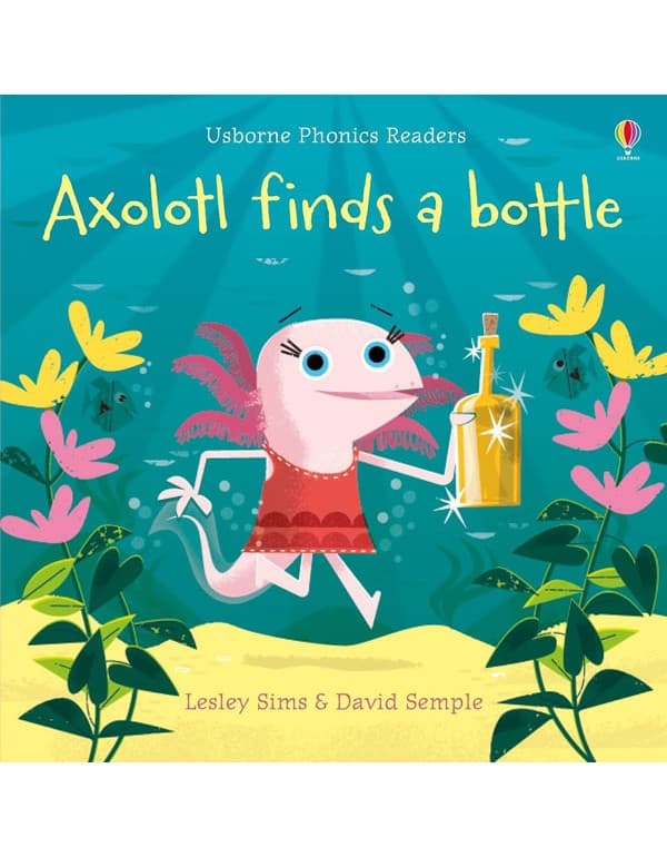 Axolotl finds a bottle