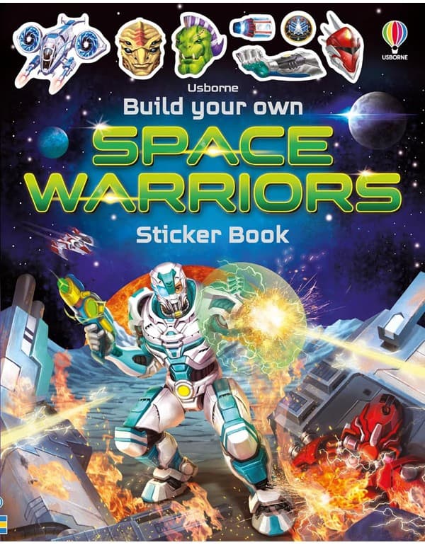 Build Your Own Space Warriors Sticker Book