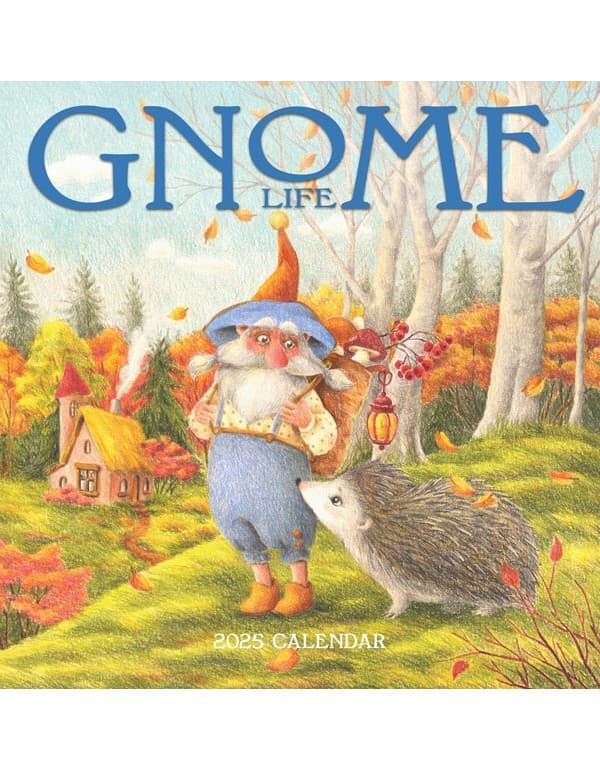 Gnome Life Wall Calendar 2025