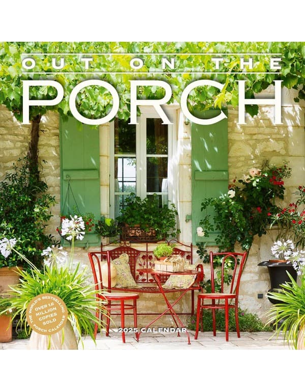Out on the Porch Wall Calendar 2025