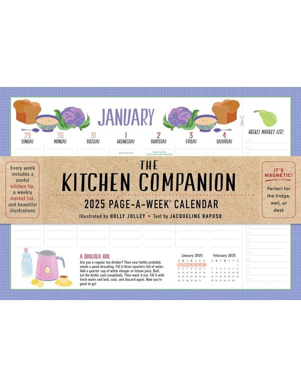 The Kitchen Companion Page-A-Week Calendar 2025