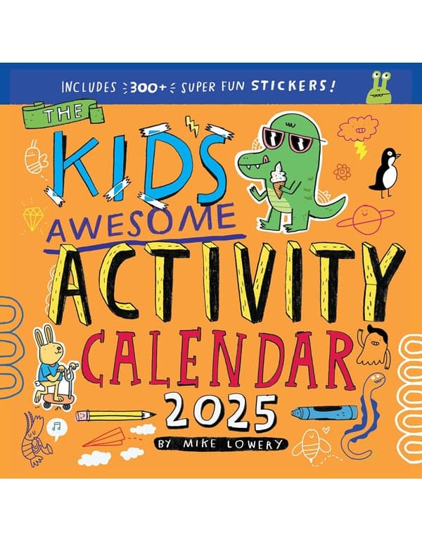 Kid's Awesome Activity Wall Calendar 2025