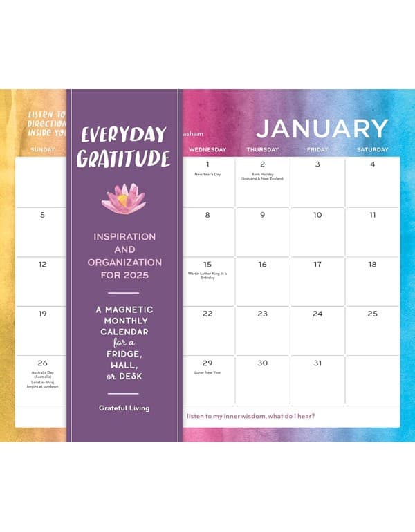Everyday Gratitude: Inspiration and Organization for 2025