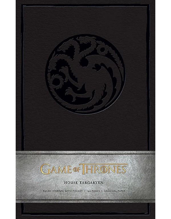 Game of Thrones: House Targaryen Hardcover Ruled Journal