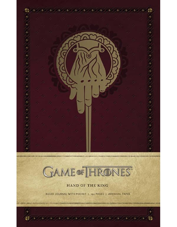 Game of Thrones: Hand of The King Hardcover Ruled Journal