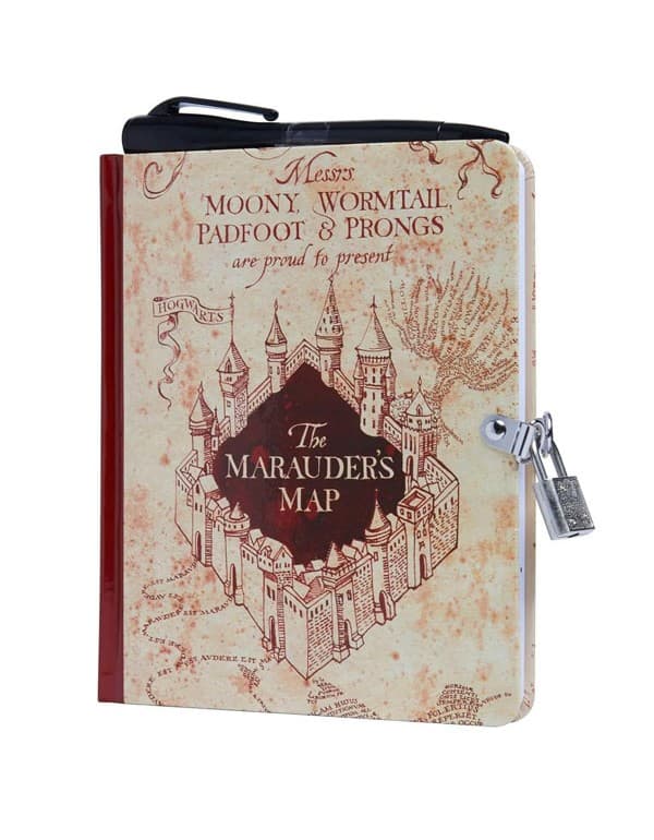 Harry Potter: Marauder's Map Invisible Ink Lock & Key Diary