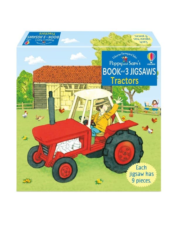 Poppy And Sams Book And 3 Jigsaws: Tractors