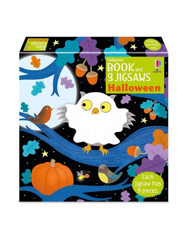 Usborne Book And 3 Jigsaws: Halloween