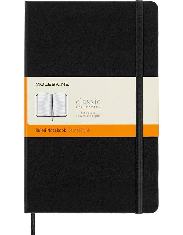 Moleskine Hardcover Ruled Large Notebook