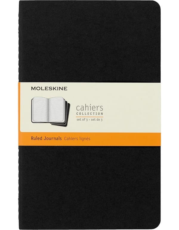 Moleskine Softcover Cahier Journal Ruled Large Black