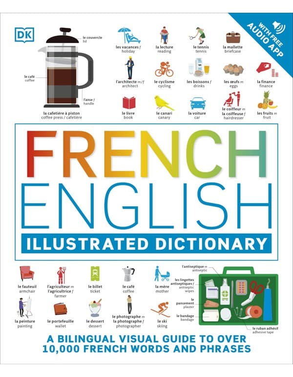 French English Illustrated Dictionary: A Bilingual Visual Guide To Over 10,000 French Words And Phrases