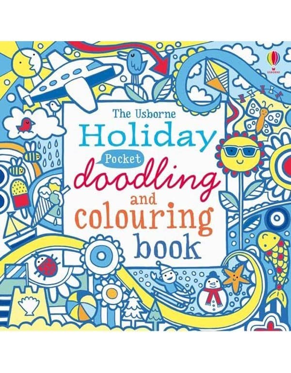 Holiday Pocket Doodling and Colouring book