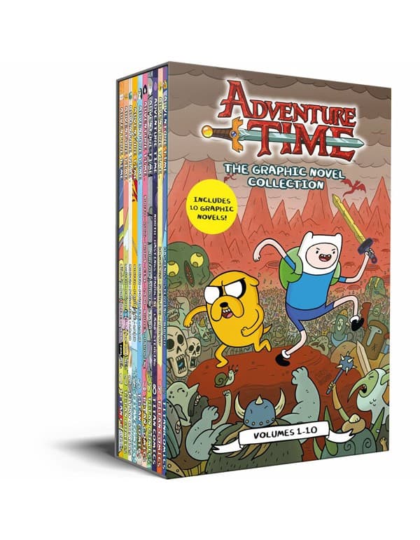 Adventure Time Series Volume 1-10 Graphic Novel Books Collection Box Set Ages 7-9