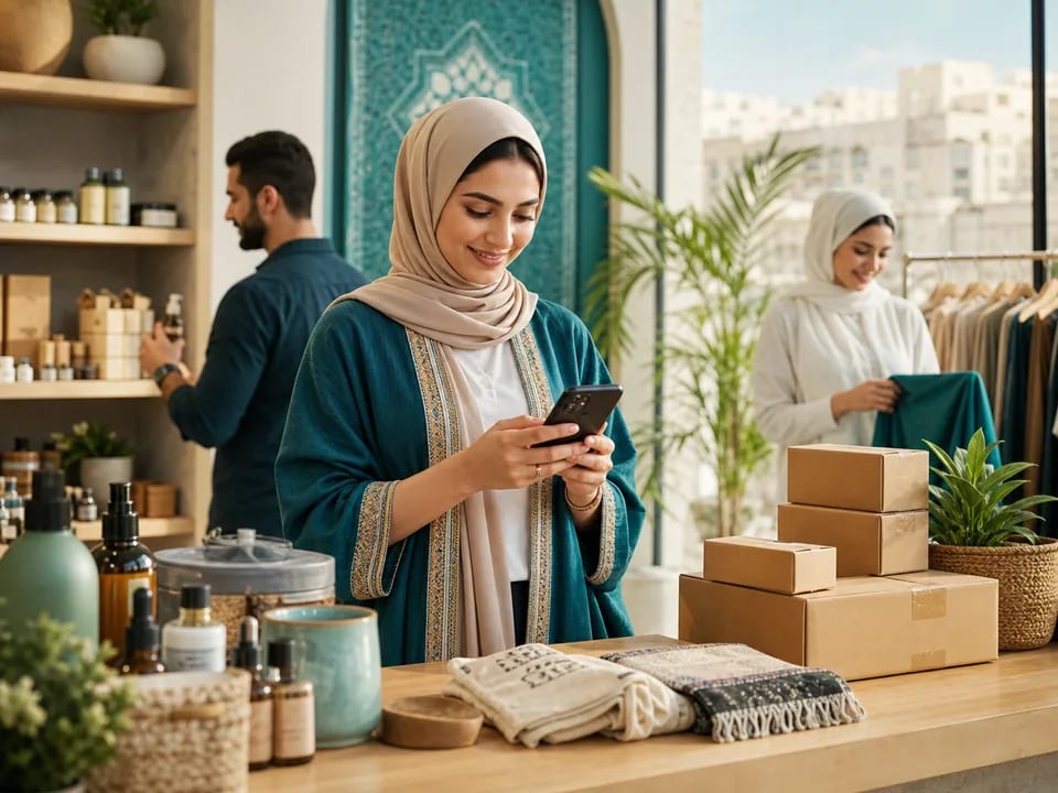 A customer shopping from an EJO marketplace store in Jordan