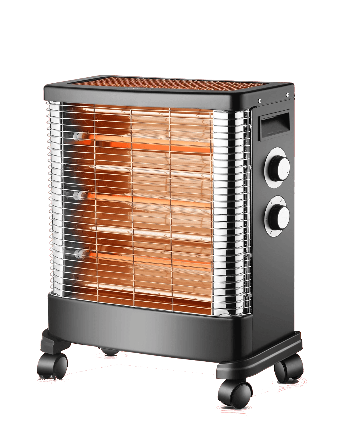 Elecrtomatic Quartz Heater 2400W and 3 Heat Settings With Tip-over Switch