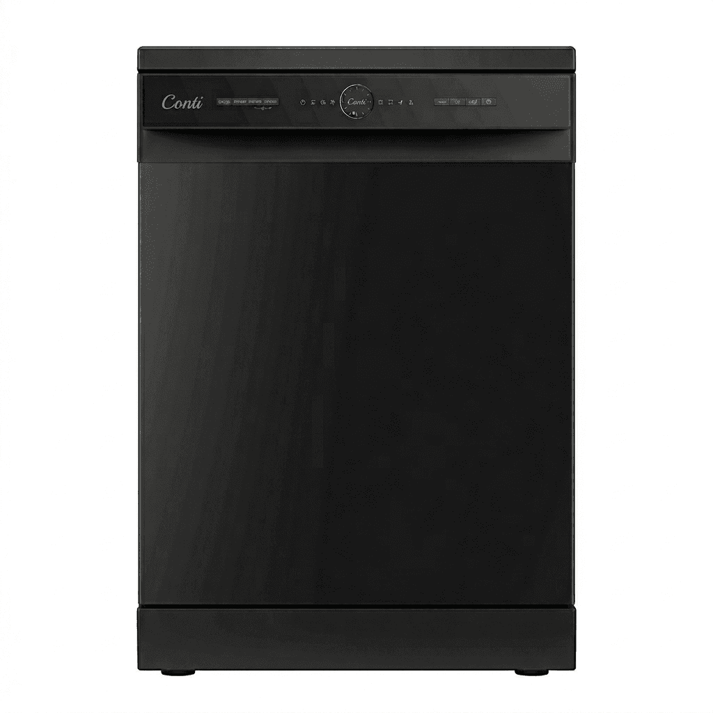 CONTI Free-Standing Dishwasher (DW 61431 ) - 14 Place Settings, 6 Wash Programs, High Efficiency