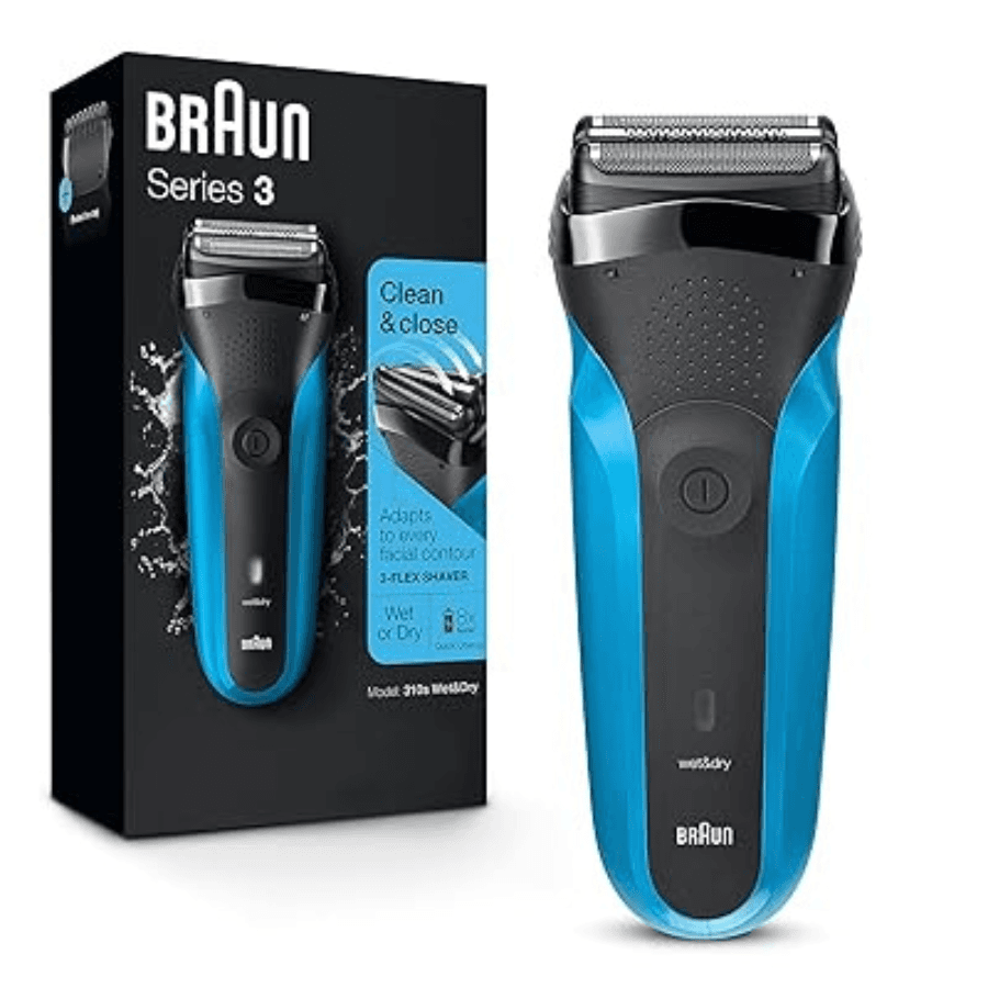 Braun Series 3 ProSkin Electric Shaver 3045s - Premium Wet & Dry Rechargeable Foil Razor with Precision Long Hair Trimmer & Travel Pouch