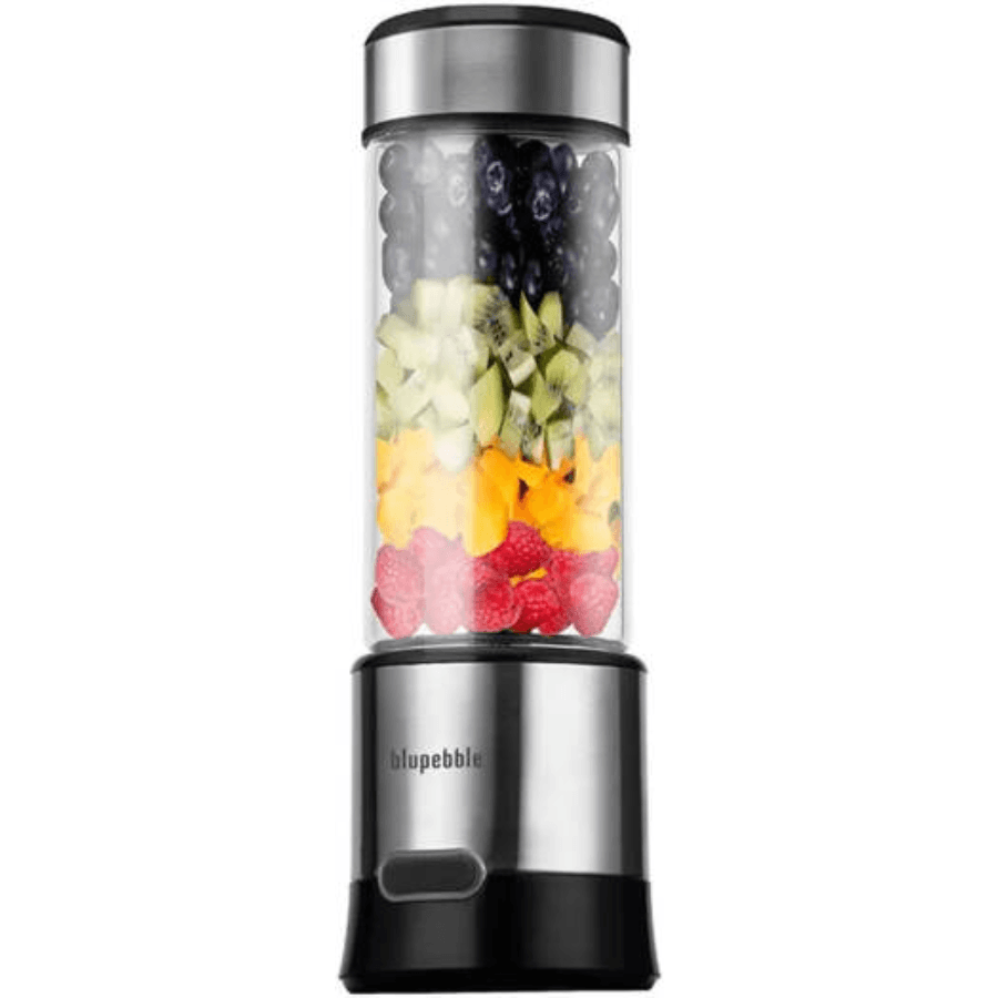 BluPebble Portable Rechargeable Blender 450ml Capacity 16500 RPM Personal Mixer with 6 Blades and USB C Charging Port