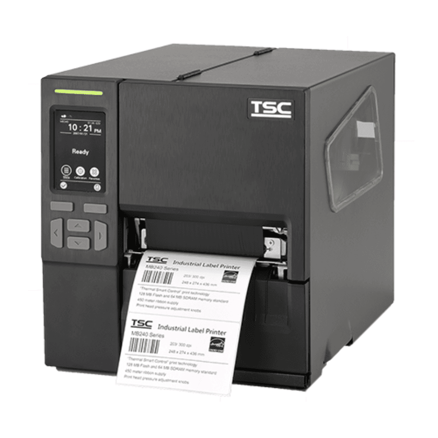 TSC MB240T Mid-Range Industrial Barcode Label Printer 203 DPI 10 IPS with Front Touch Screen