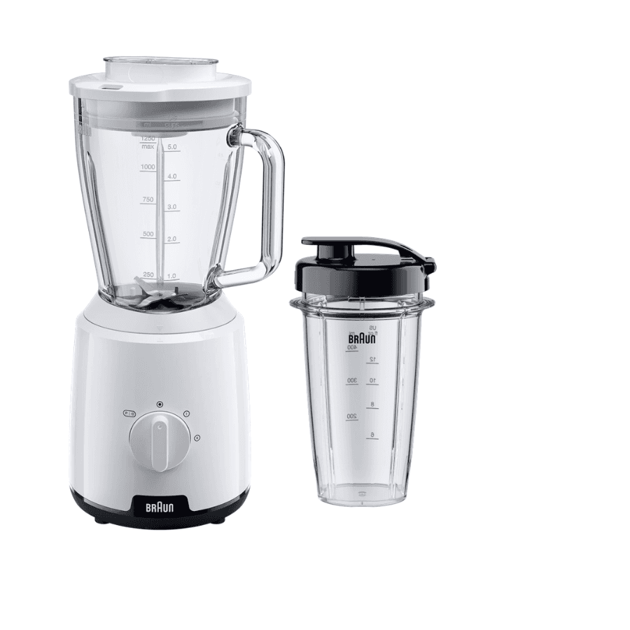 Braun Countertop Blender 600W 1.5L with TriAction Technology - White