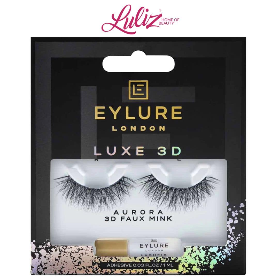 EYLURE - London Luxe 3D Faux Mink Black Eyelashes - Aurora