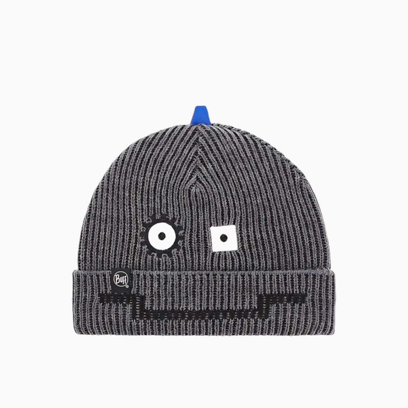 Buff Knitted Hat Funn Robot Grey Vi Gore