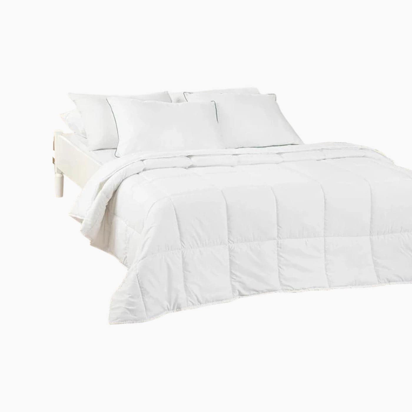 H Living BAMBOO BASIC Bamboo Double Size Pillow And Quilt Set 195x215 cm White