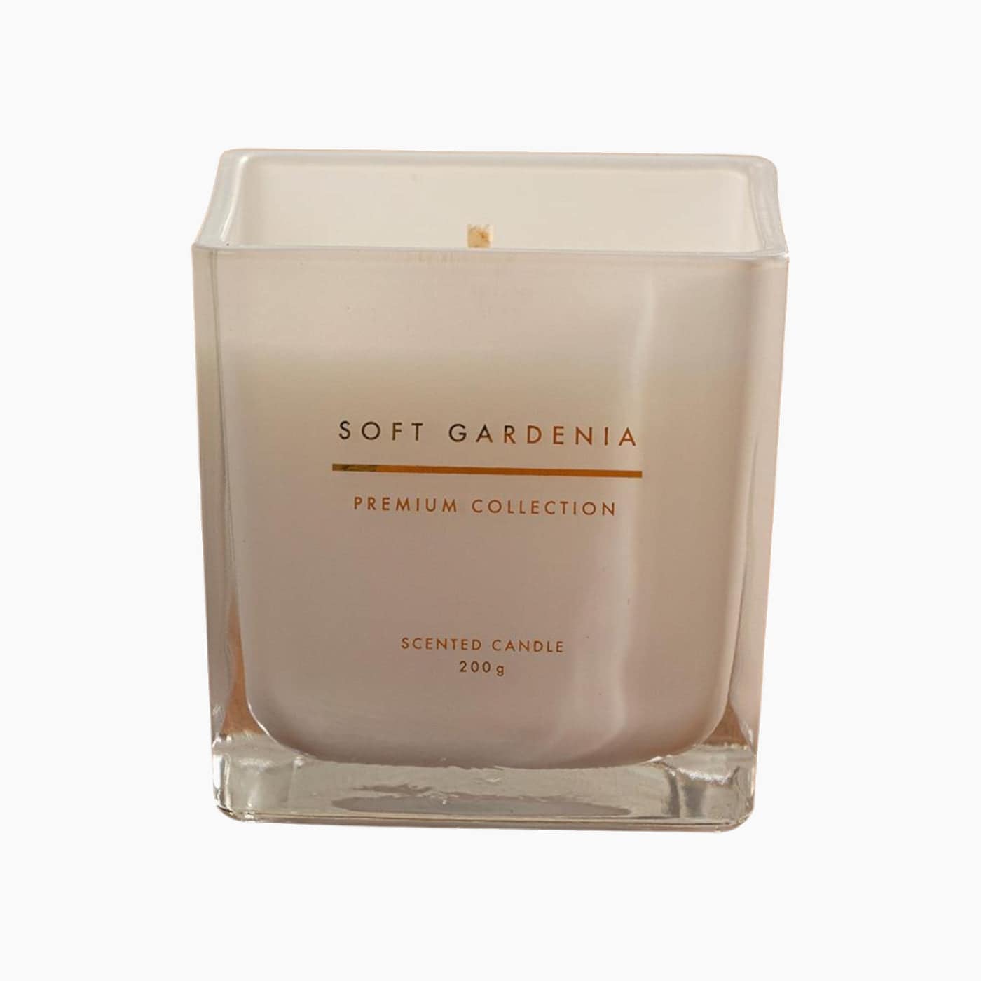 H Living Soft Gardenia Scented Candle 200 g Gold