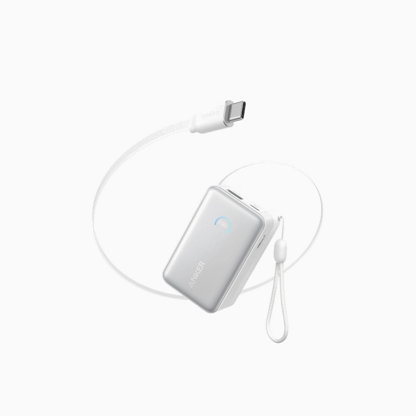 Anker Nano Power Bank Built-In Retractable USB-C Cable