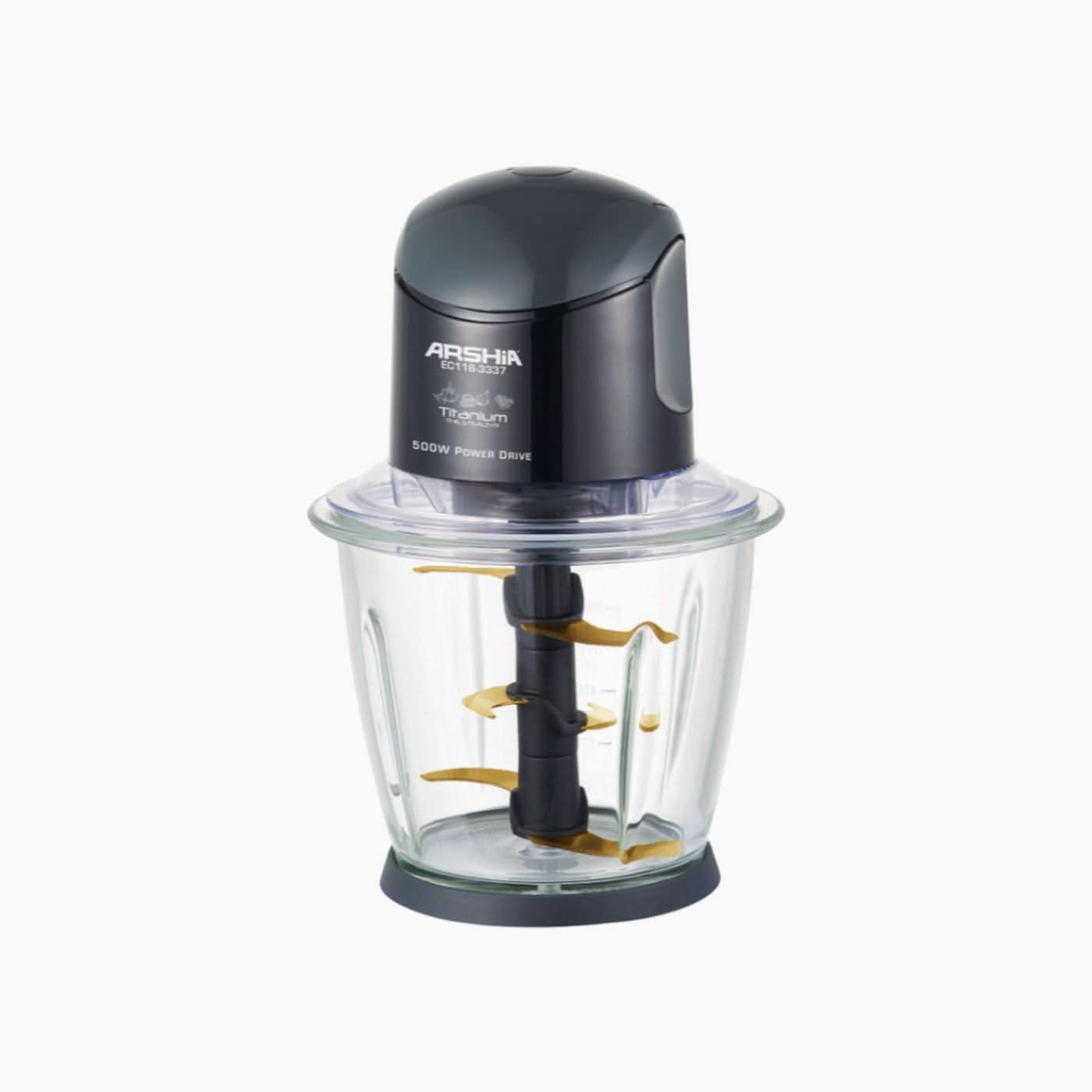Arshia Black Titanium Electric Chopper