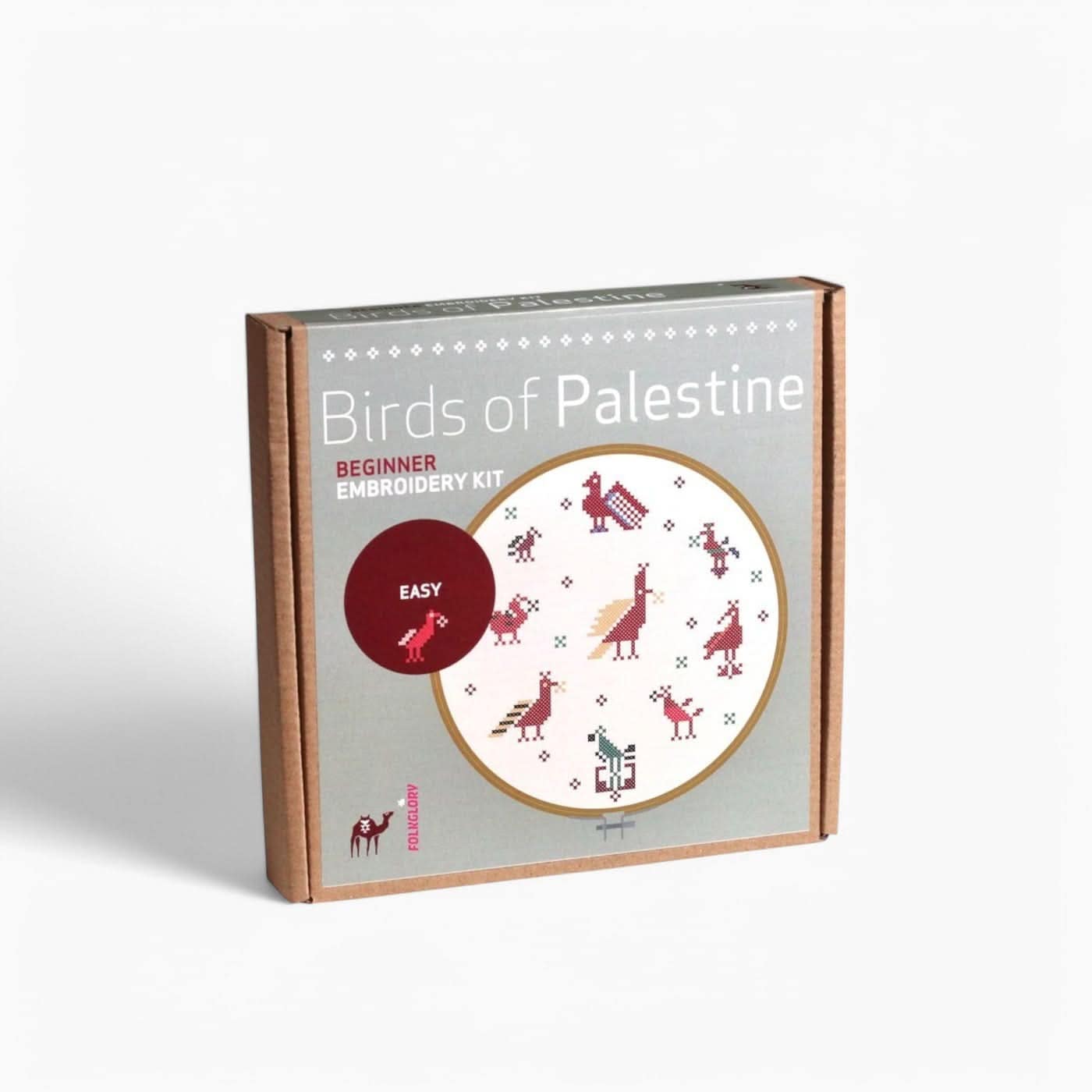 Folkglory Birds of Palestine Embroidery Kit