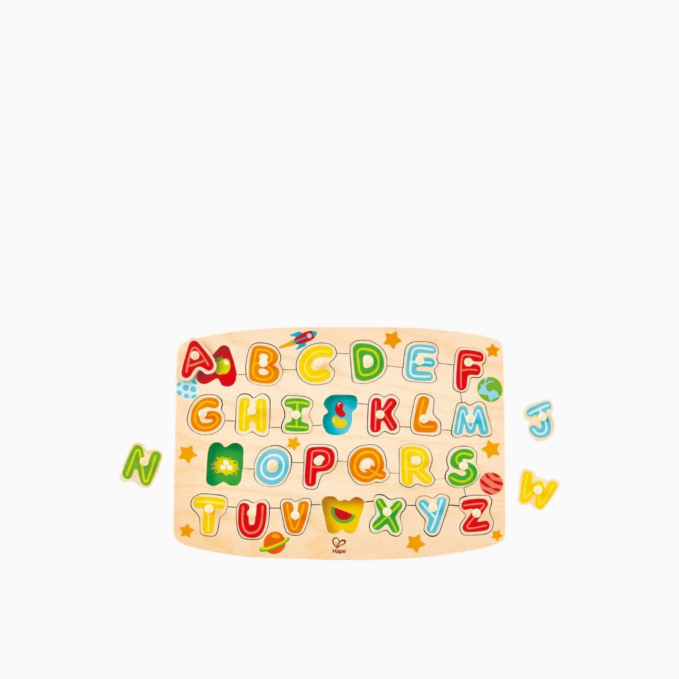 Hape Wooden Alphabet Peg Puzzle