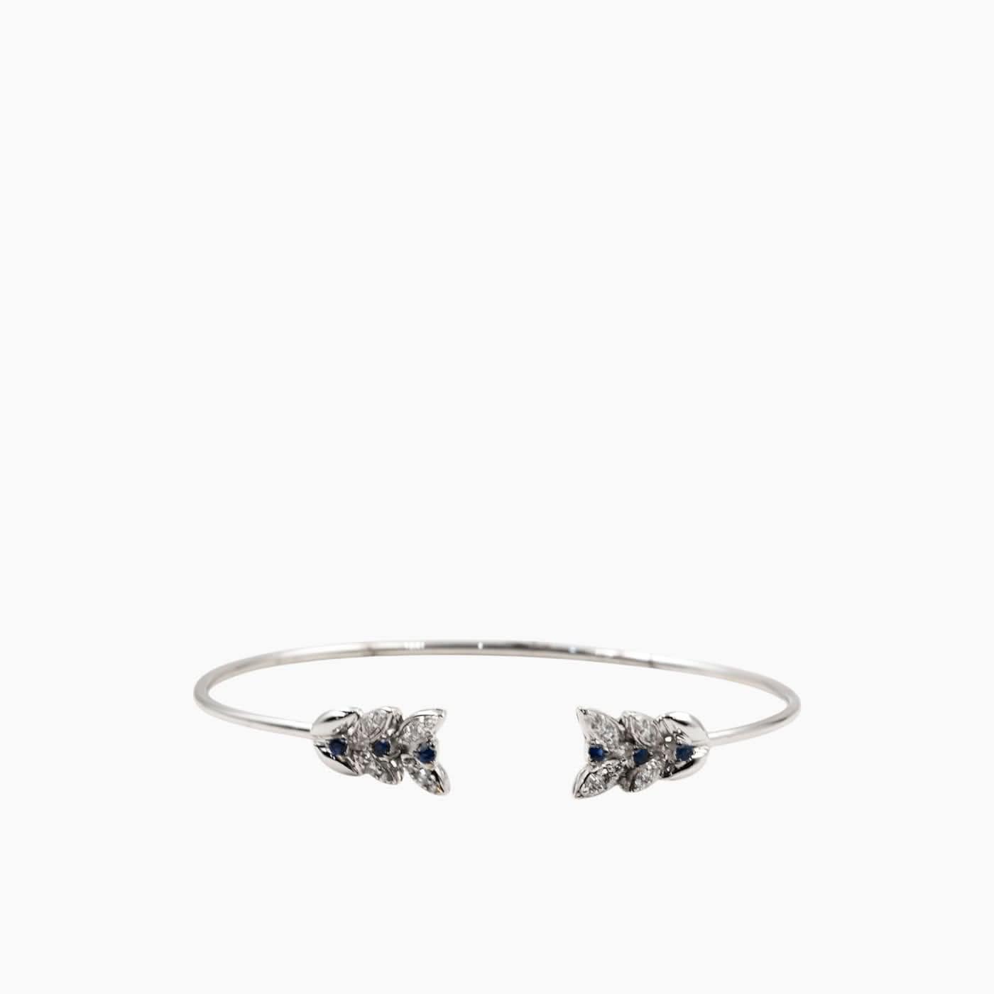 Nadine Shami White Gold Bangle