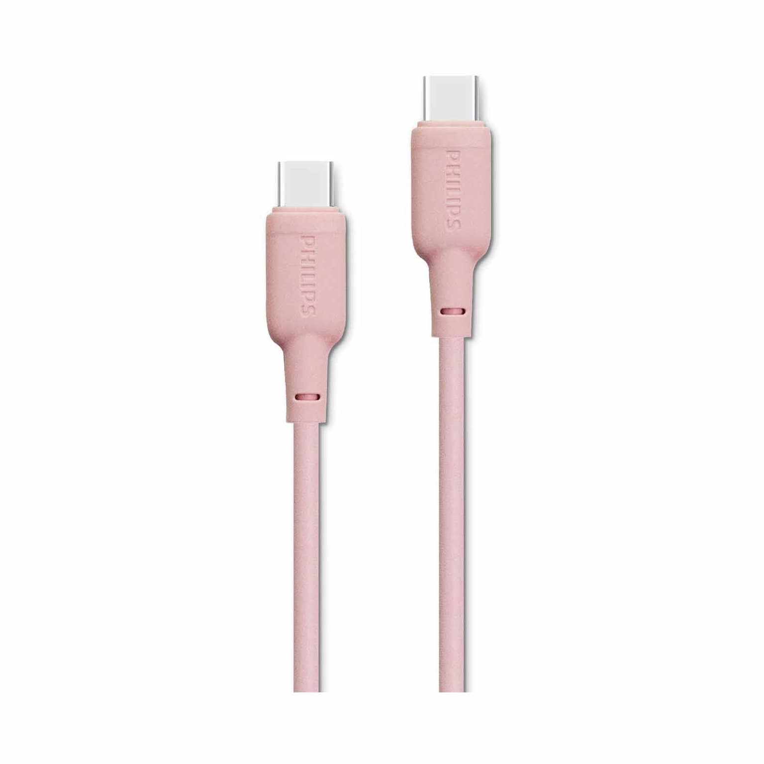 Philips Fast Charging Cable USB-C to USB-C, 60Watts, 1.2Mm, Pink