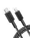 Anker 322 USB-C to Lightning Cable (6ft Braided) Black