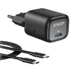 Anker Charger 30W 1C With Cable Black