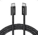 Anker Zolo USB C to USB C Cable, Braided andDirt -(1.8m/6ft 240W)Black