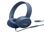 JBL Tune 520C USB-C Wired On-Ear Headphones – Blue