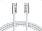 Anker ZOLO USB-C to USB-C Cable Braided andDirt (1m,3.3FT 240W) White