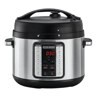 Black & Decker Pressure Cooker 9 In 1, 6Lit, 1350Watts, Black / Silver