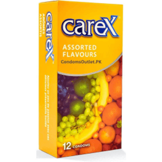 Carex Assorted Flavours Condoms 12 Pieces