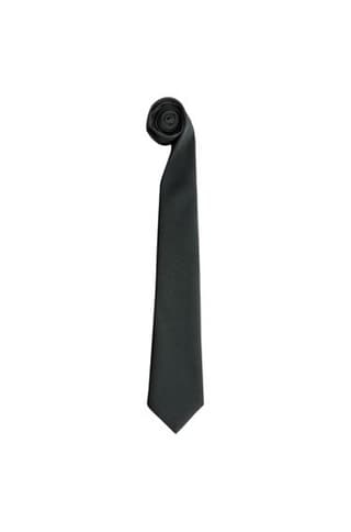 Premier Tie - Men Plain Work Tie - Black