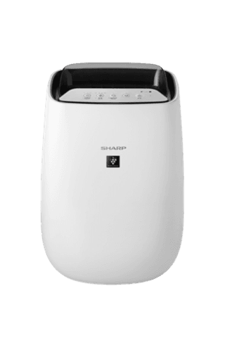 SHARP 80 m² Air Purifier with Plasmacluster Ion, True HEPA Filter, Deodorizing Filter and SAND Mode – White – FP-J50SA-W